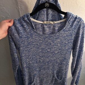 Blue Sweater with Hood